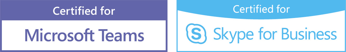 Certified for Microsoft Teams and Skype for Business